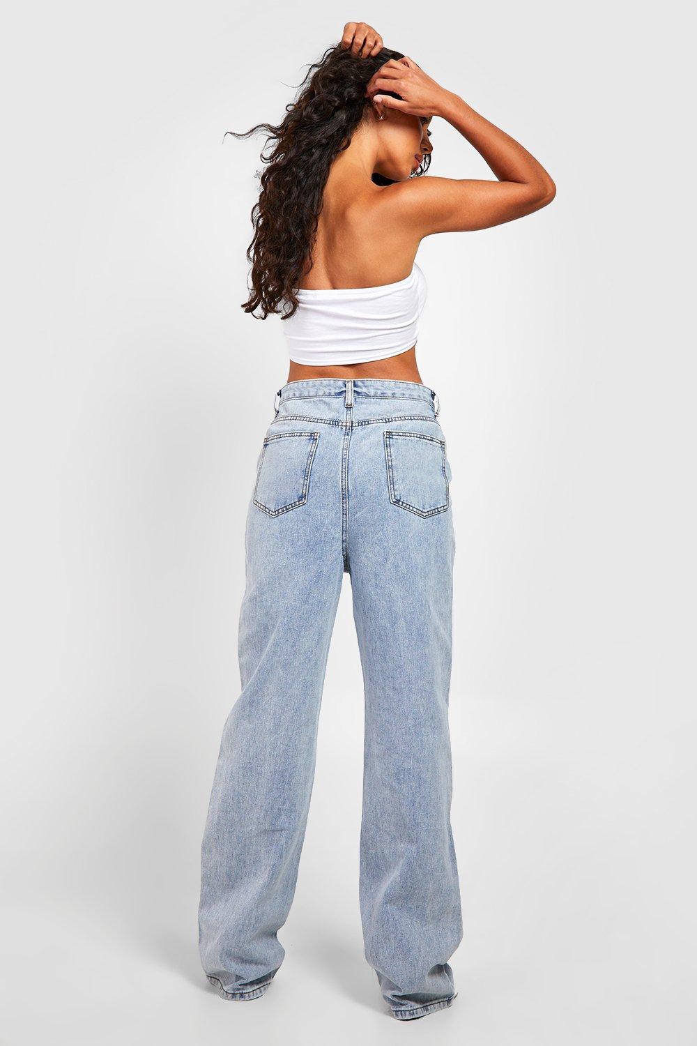 Boohoo low hot sale rise jeans